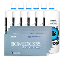 Biomedics 55 pakke-tilbud - billige kontaktlinser!