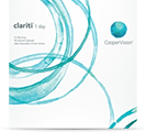 Clariti 1-day Silikone-hydrogel kontaktlinse fra Coopervision